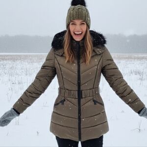 🔥NEW❗Melanie Lyne - Olive Puffer Jacket